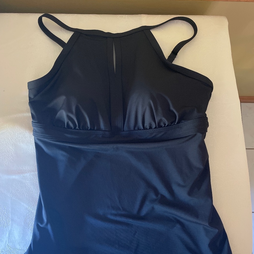 Black tankini top